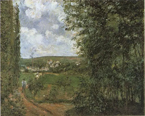 Vista da costa dos Gratte-Coqs, Pontoise - Camille Pissarro