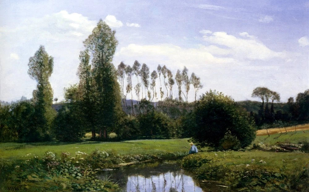 Vue prise à Rouelles W1 par Claude Monet, 1858, Museum of Modern Art Saitama