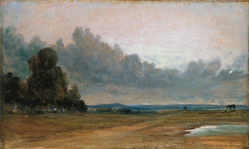 Vista de Hampstead Heath com Harrow ao longe - John Constable