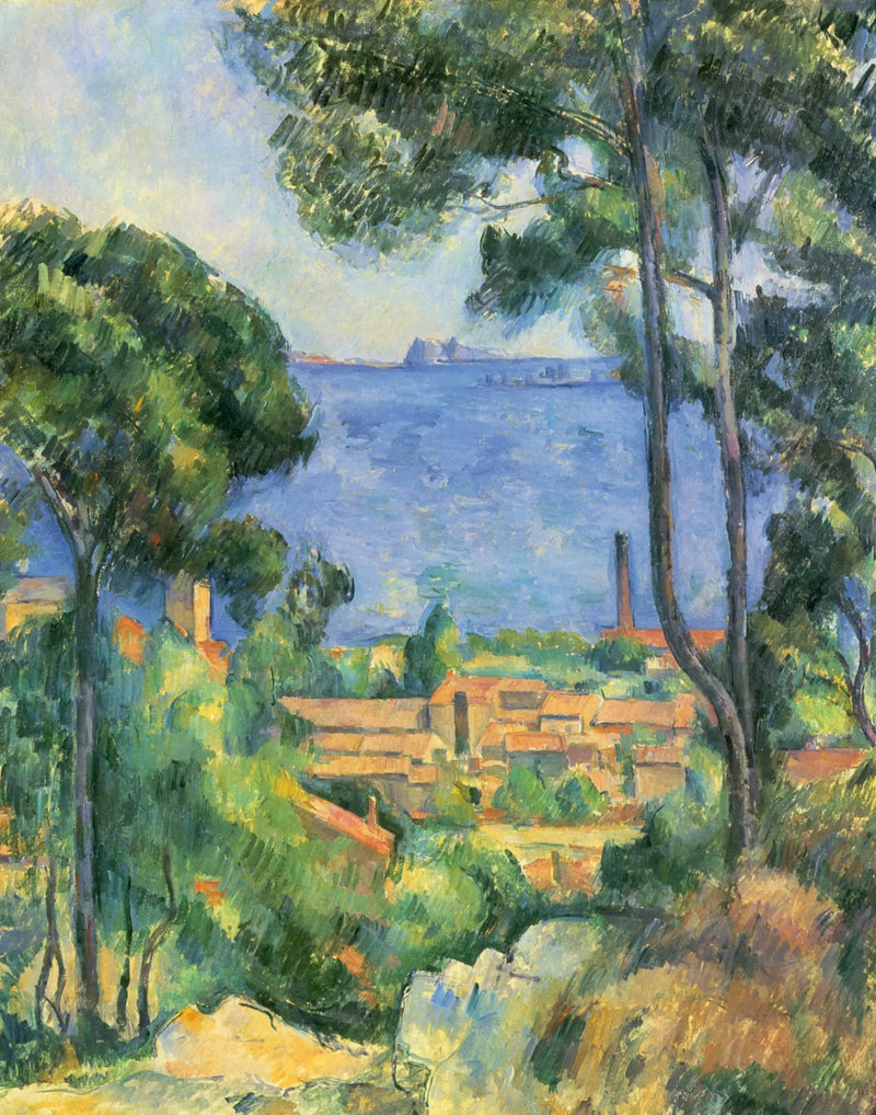 Vista de l'Estaque e do castelo d'If - Paul Cézanne