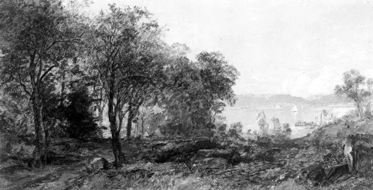 Vista sobre o Hudson - Jasper Francis Cropsey