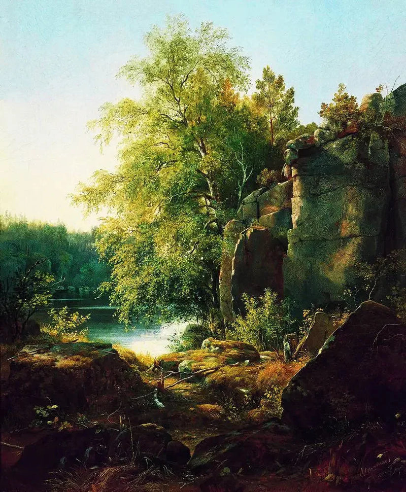 Vista da ilha de Valaam - Ivan Chichkine
