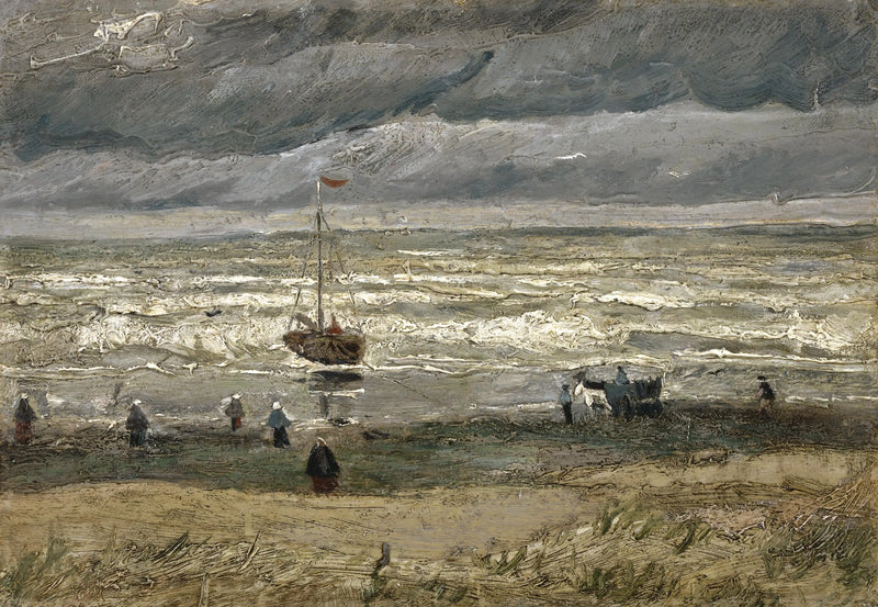 Vista do mar em Scheveningen - Vincent van Gogh