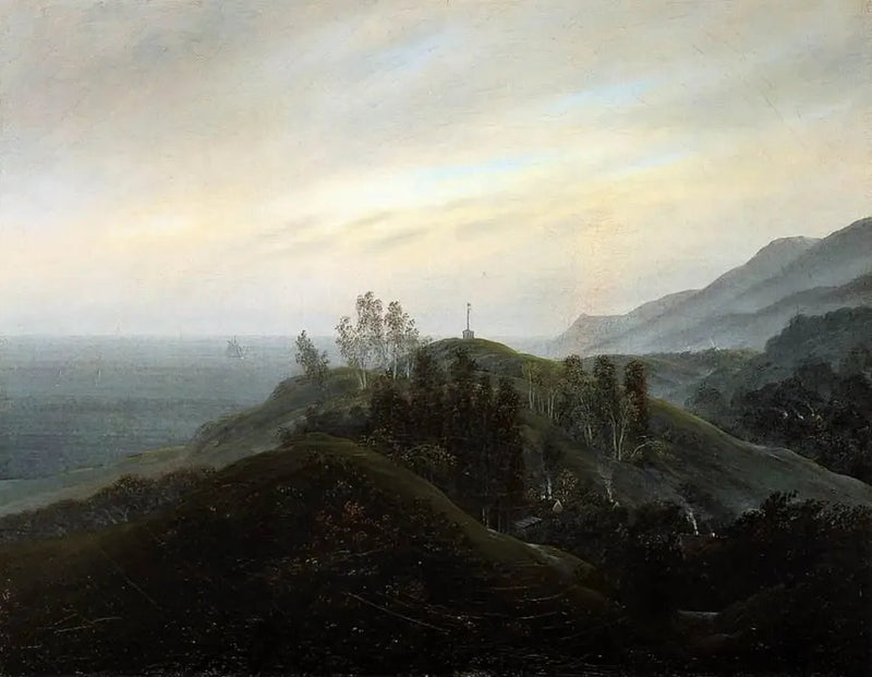 Vista do Mar Báltico - Caspar David Friedrich