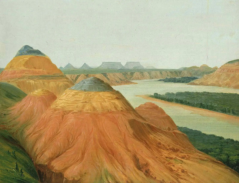 Vista sobre o Big Bend do Alto Missouri - George Catlin