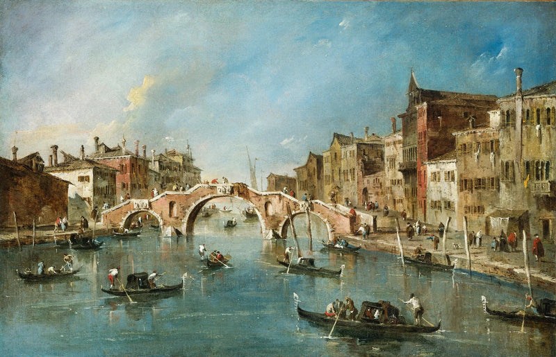 Vista do canal de Cannaregio, Veneza - Francesco Guardi
