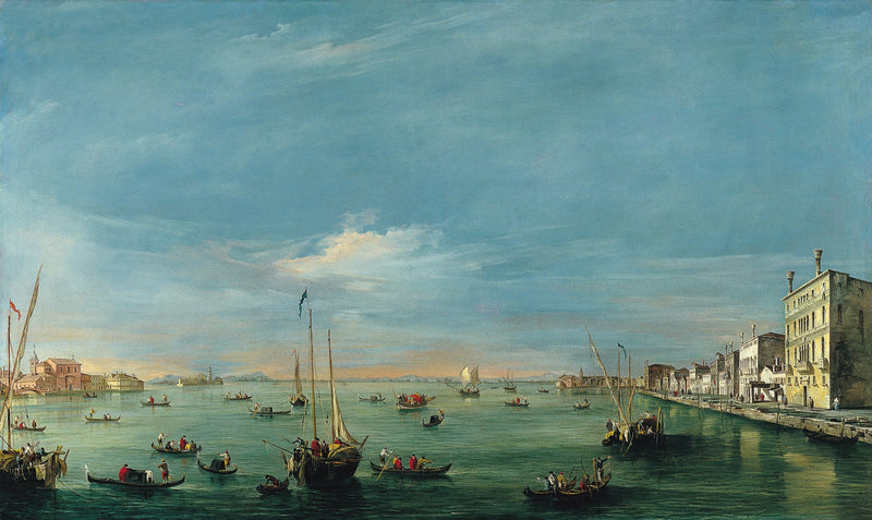 Vista do canal da Giudecca e das Zattere - Francesco Guardi