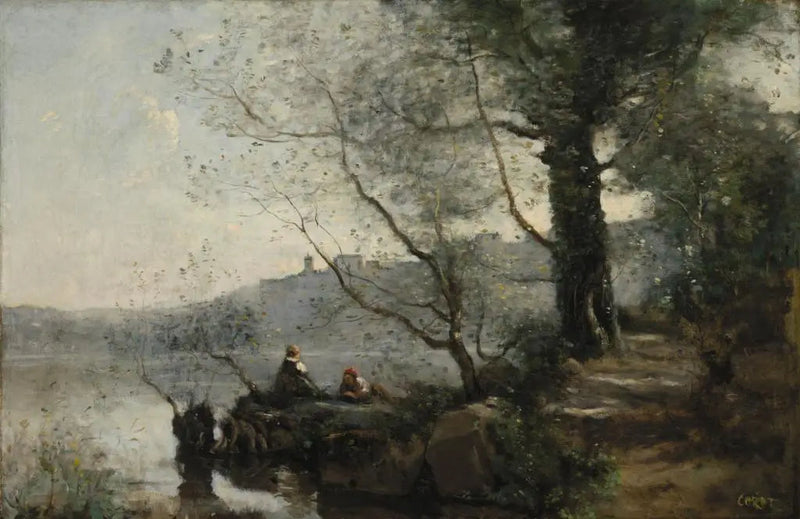 Vista do Lago de Garda - Jean-Baptiste Camille Corot