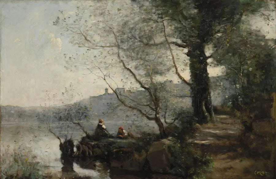 Vista do Lago de Garda - Jean-Baptiste Camille Corot