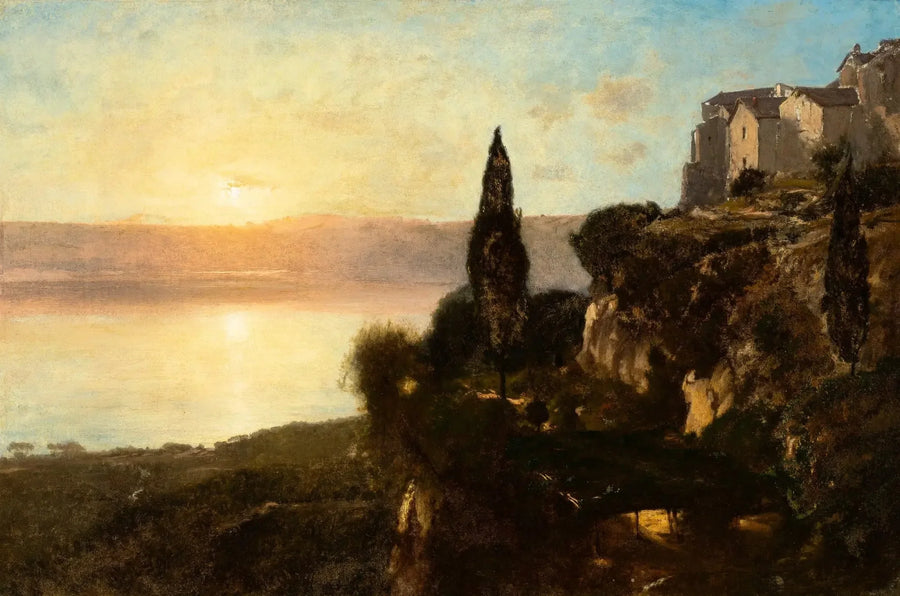 Vista do Lago de Nemi - George Inness