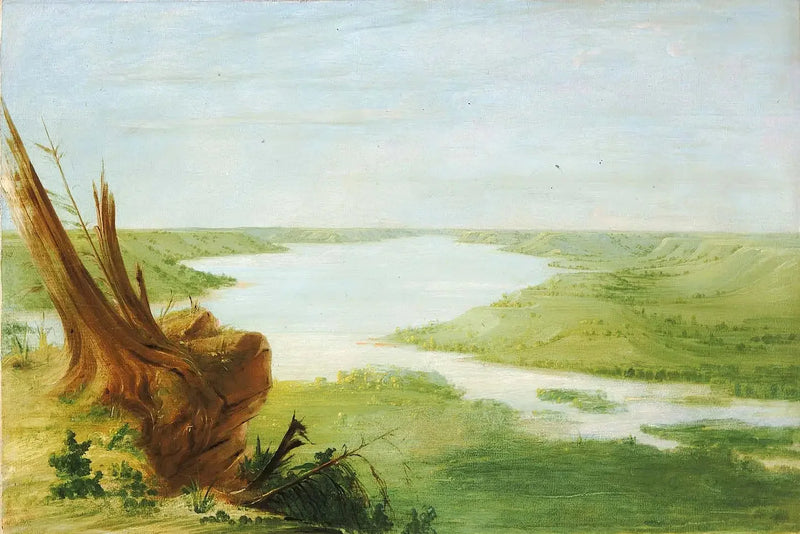 Vista do Lago Sainte-Croix, Haut-Mississippi - George Catlin
