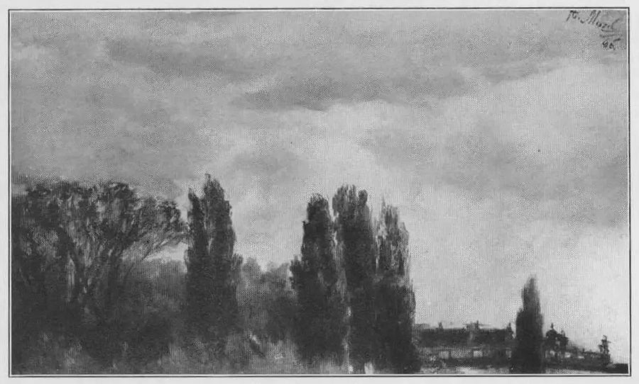 Vista do Parque do Príncipe Albrecht - Adolph von Menzel