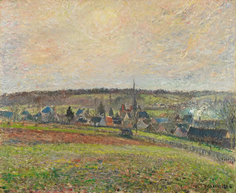 Vista da Vila de Éragny - Camille Pissarro