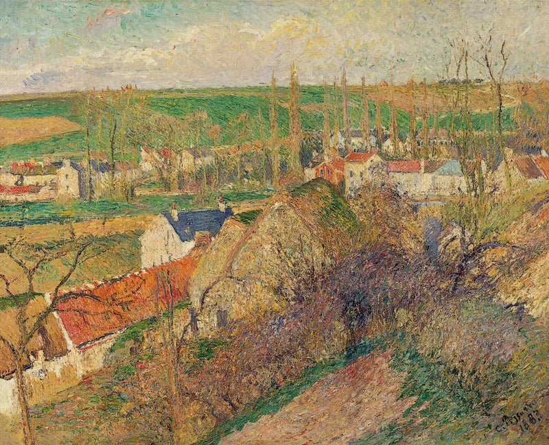 Vista da aldeia de Osny - Camille Pissarro