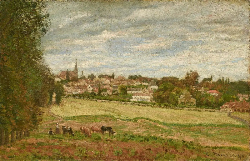 Vista da aldeia de Marly-le-Roi - Camille Pissarro