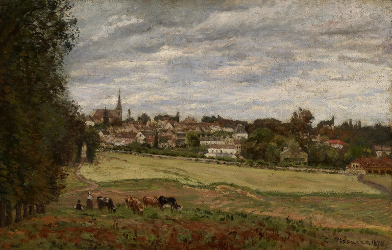 Vista da aldeia de Marly-le-Roi - Camille Pissarro