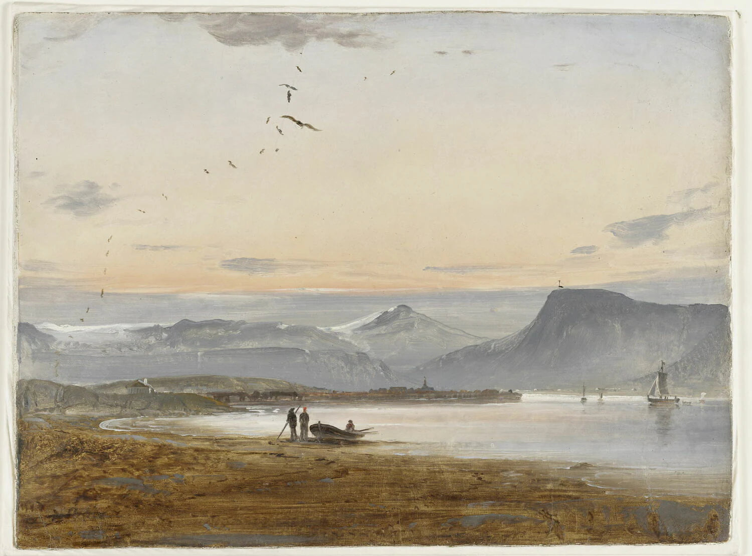 Vue de Troms-Öe (esquisse) - Peder Balke