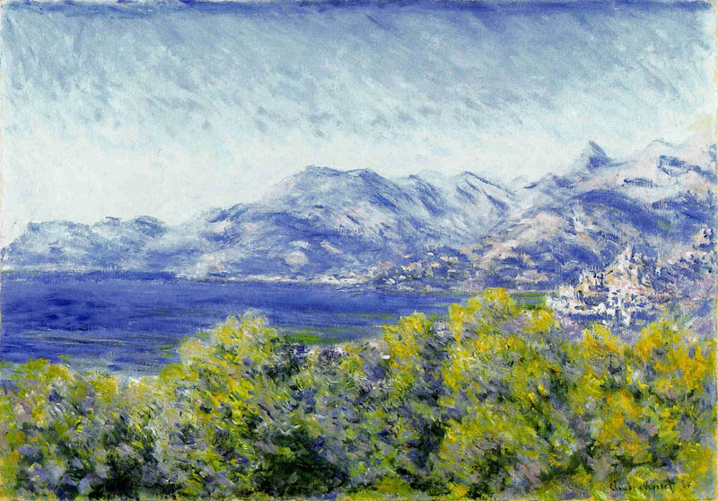 Vista de Ventimiglia W878 - Claude Monet