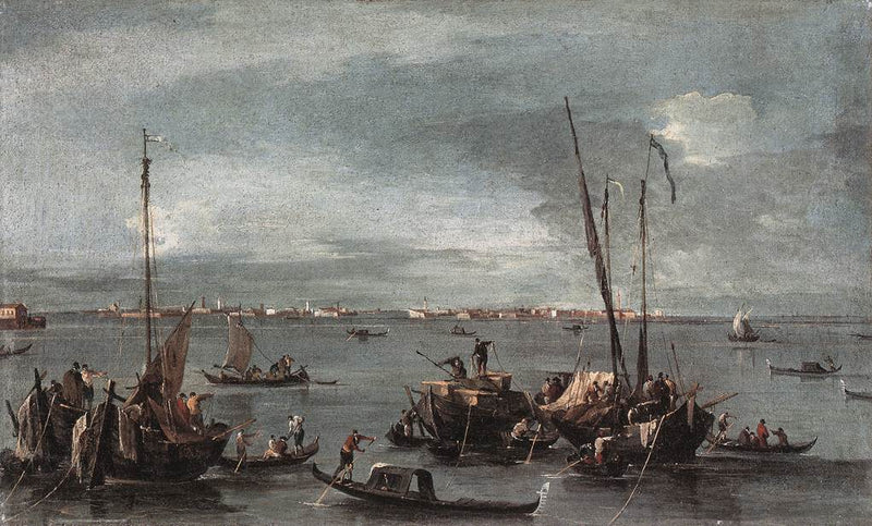 Vista para Murano a partir do Fondamente Nuove, Veneza - Francesco Guardi