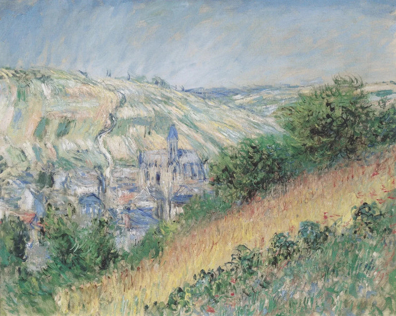 Vista de Vétheuil W696 - Claude Monet