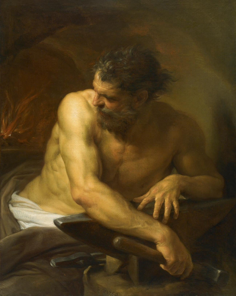 Vulcão em sua forja - Pompeo Batoni