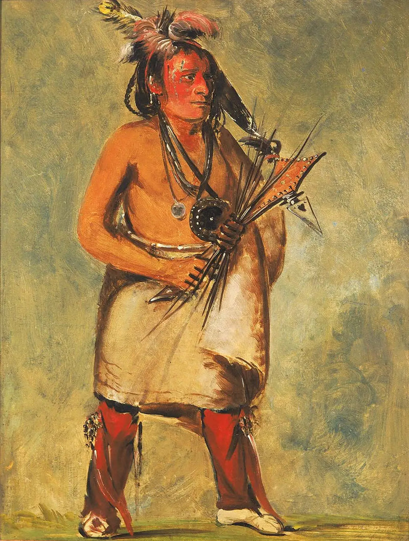 Wa-kon-chásh-kaw, Aquele que vem sobre o trovão - George Catlin