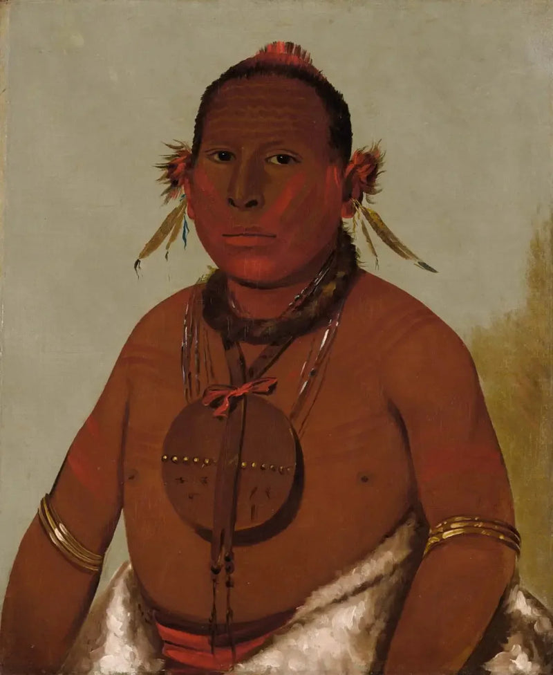 Wa-sáw-me-saw, Rugido do Trovão, o mais jovem filho do Falcão Negro - George Catlin
