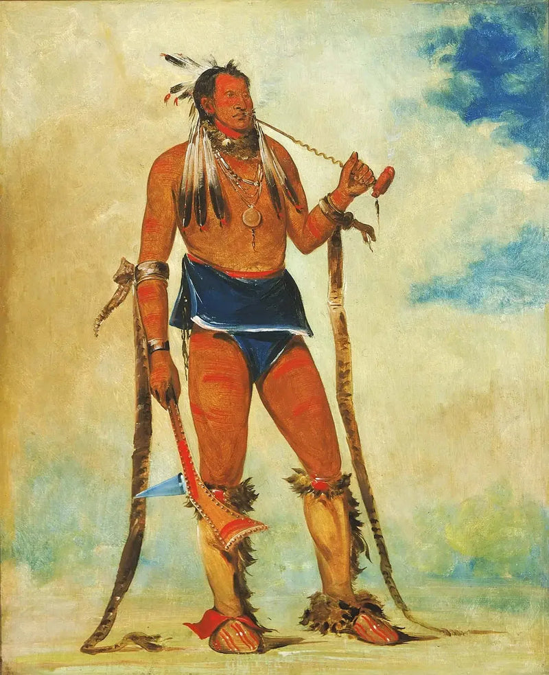 Wah-chee-háhs-ka, o homem que põe tudo para fora - George Catlin