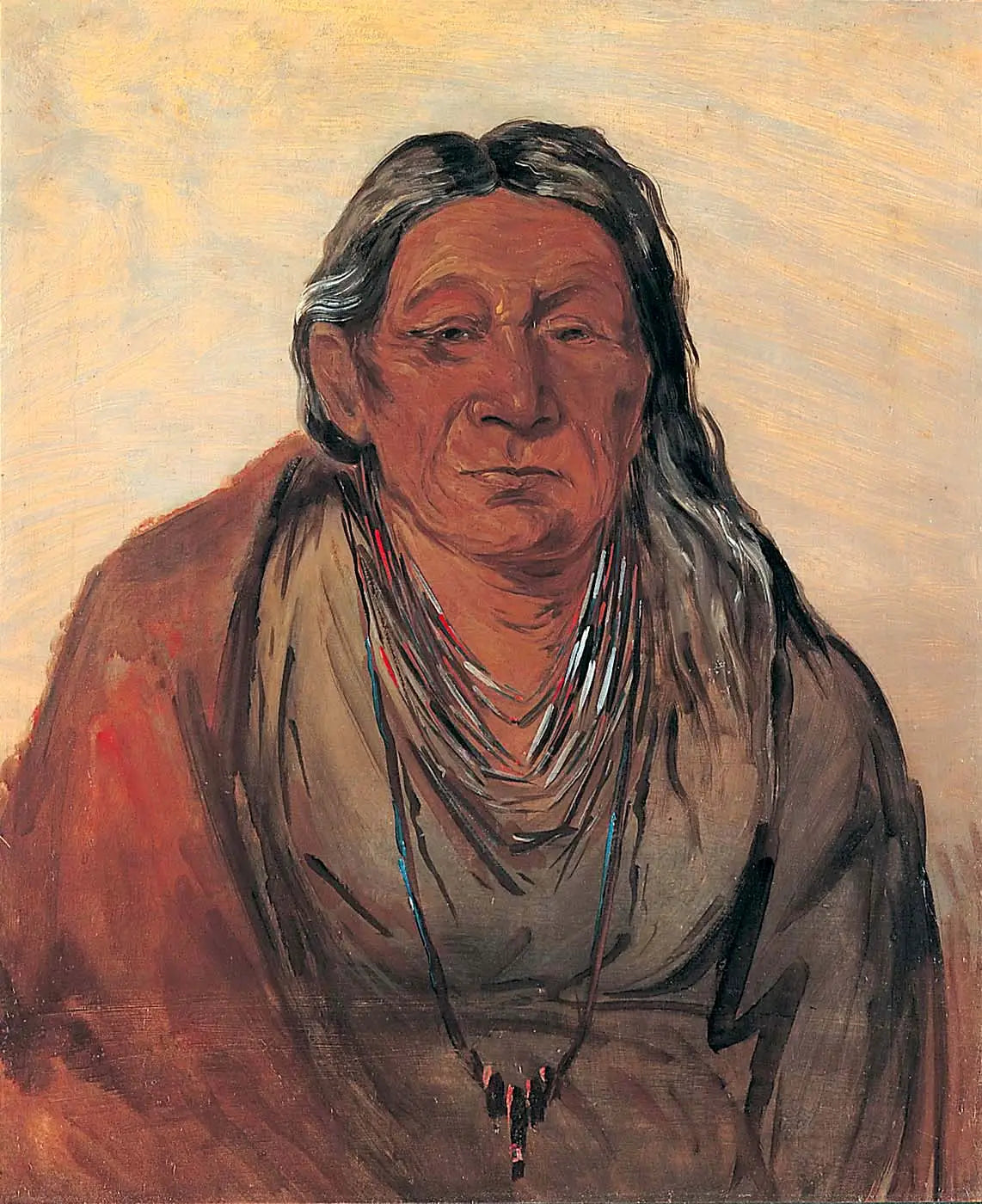 Wah-pe-séh-see Mère du Chef - George Catlin - Alpha Reproduction