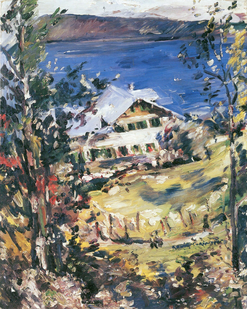 Walchensee, Landhaus mit Wäscheplatz - Lovis Corinth