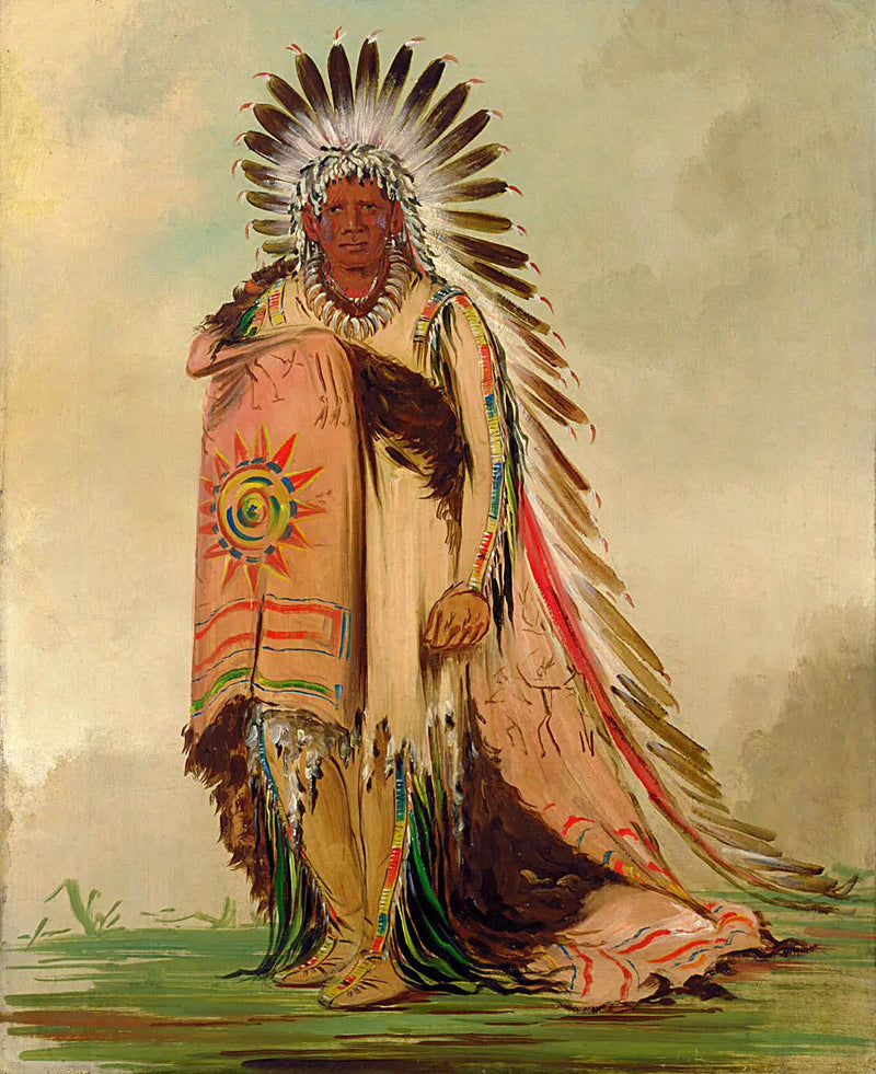 Wán-ee-ton, chefe da tribo - George Catlin