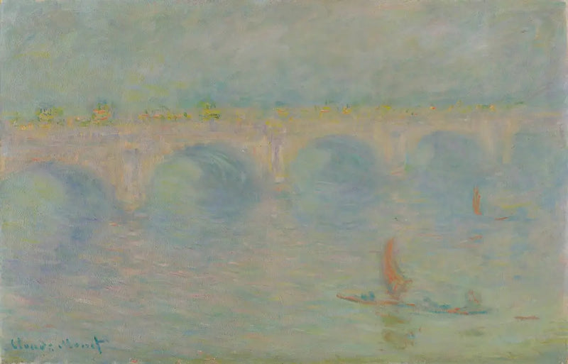 Ponte de Waterloo, efeito de sol - Claude Monet