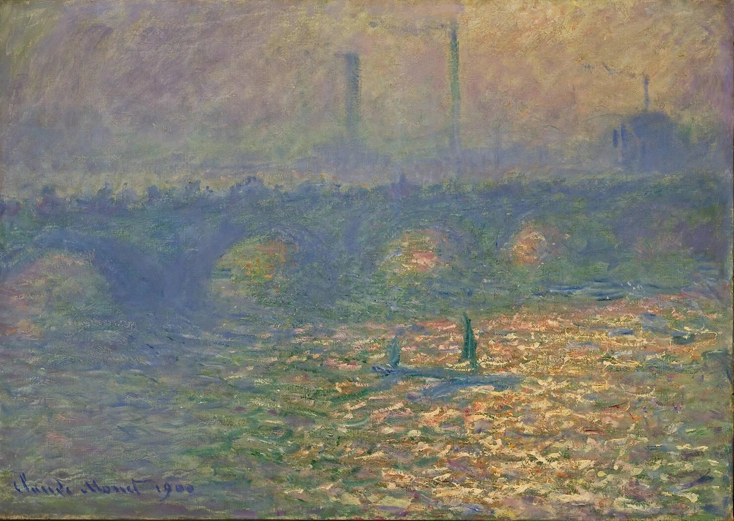 Ponte Waterloo W1555 - Claude Monet