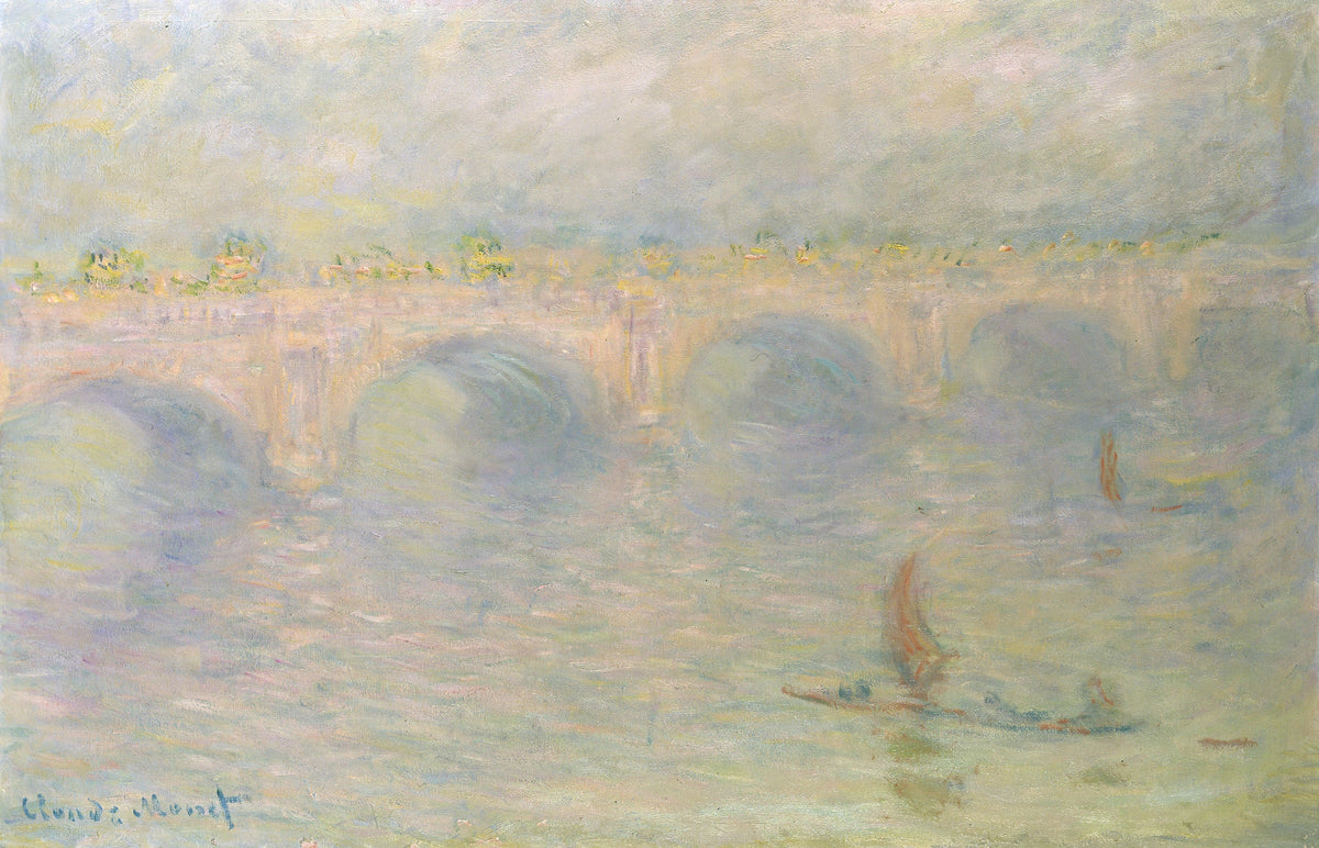 Ponte Waterloo, luz pastel W1593 - Claude Monet