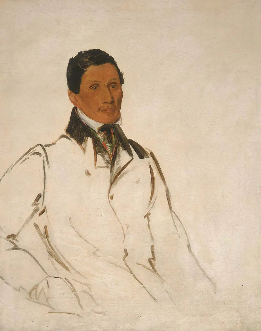 Waun-naw-con, O Prato (John W. Quinney), um missionário pregador - George Catlin