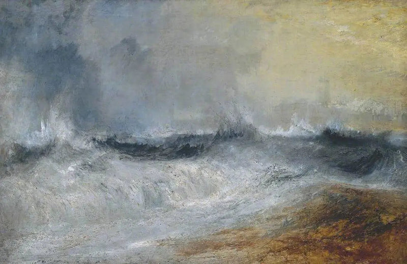 Ondas Quebrando Contra o Vento - J. M. W. Turner