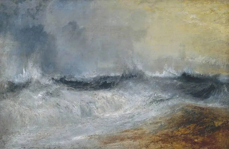Ondas Quebrando Contra o Vento - J. M. W. Turner