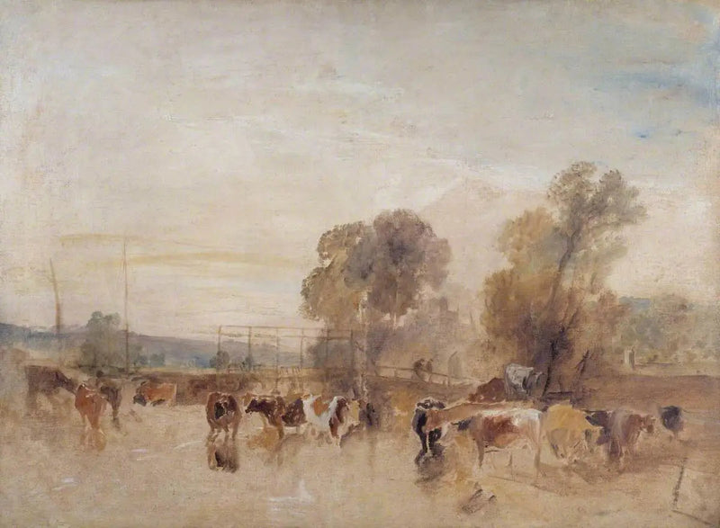 Weir e Gado - J. M. W. Turner