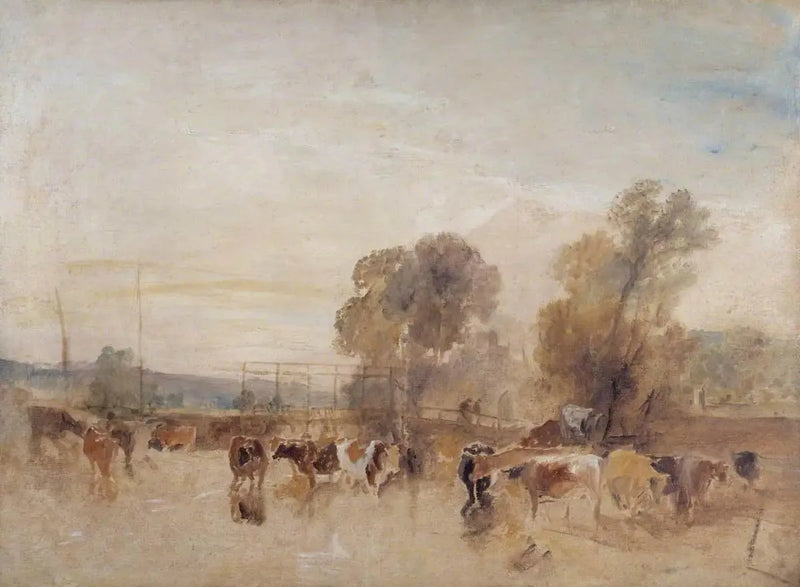 Weir e Gado - J. M. W. Turner