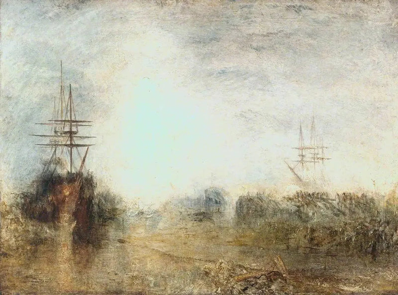 Baleeiros (Fervendo a Gordura) Enredados no Gelo Imperfeito, Tentando se Desprender - J. M. W. Turner