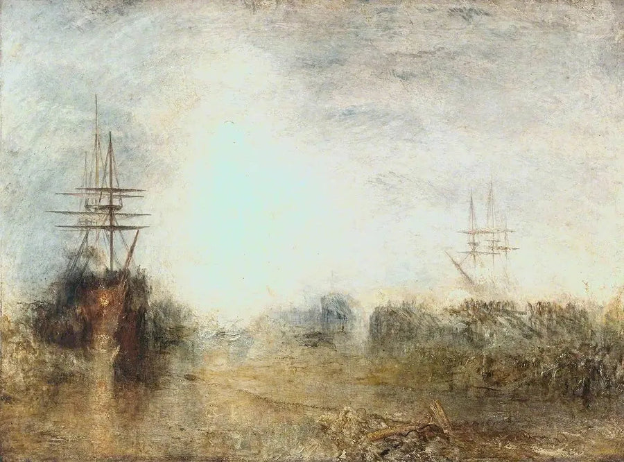 Baleeiros (Fervendo a Gordura) Enredados no Gelo Imperfeito, Tentando se Desprender - J. M. W. Turner
