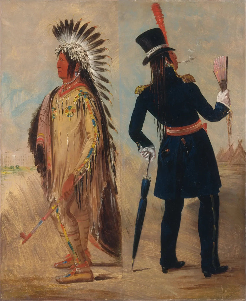 Wi-jún-jon, Cabeça de ovo de pombo (A Luz) Ida e volta de Washington - George Catlin
