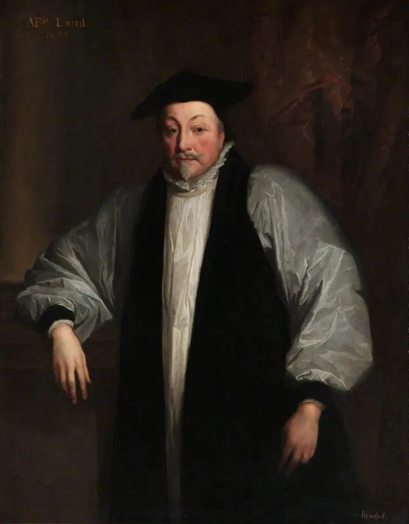 William Laud (1573–1645), arcebispo de Canterbury - Antoine van Dyck