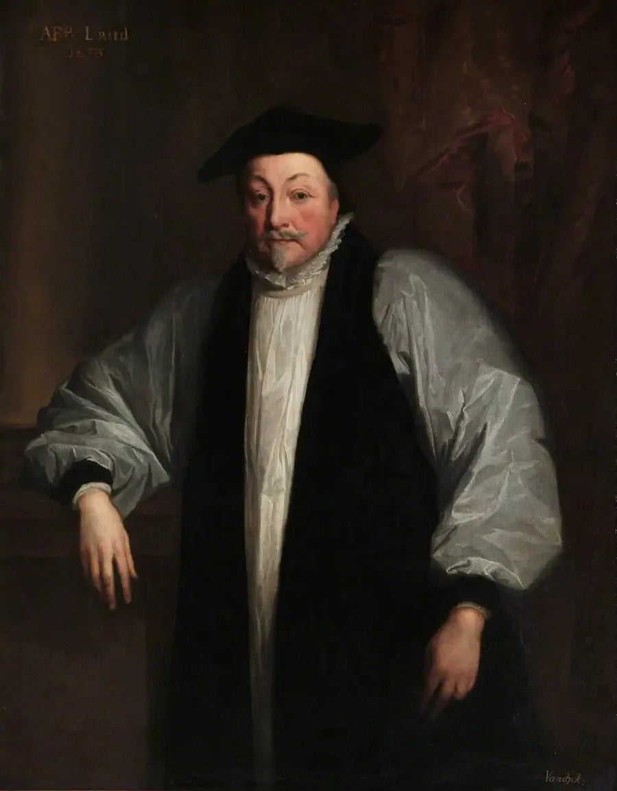 William Laud (1573–1645), arcebispo de Canterbury - Antoine van Dyck