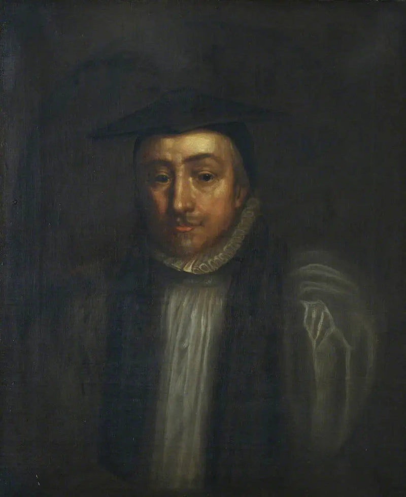 William Laud (1573–1645), arcebispo de Canterbury, estudante e membro de St John's, Oxford - Antoine van Dyck