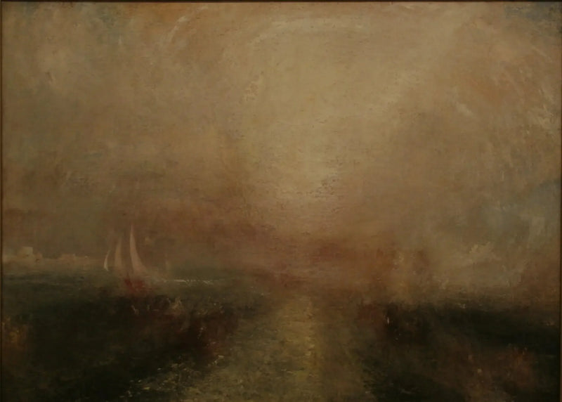 Iate se aproximando da costa - J. M. W. Turner