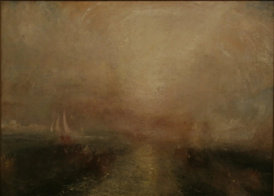 Iate se aproximando da costa - J. M. W. Turner
