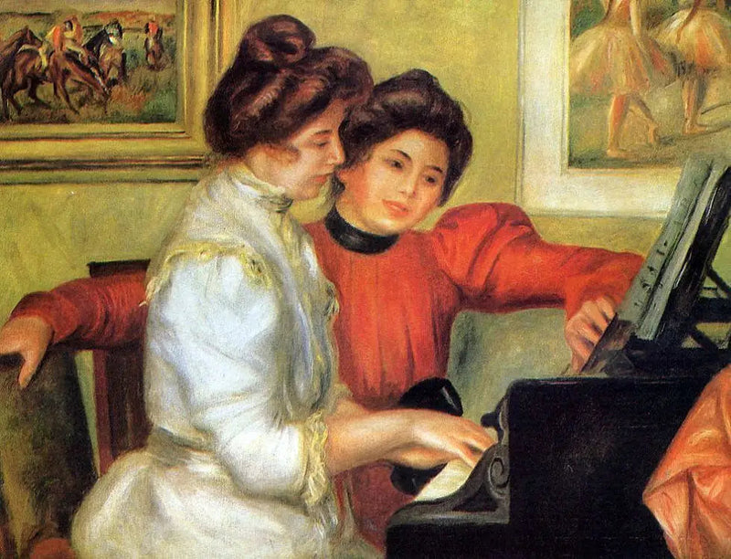 Yvonne e Christine Lerolle ao piano - Pierre-Auguste Renoir