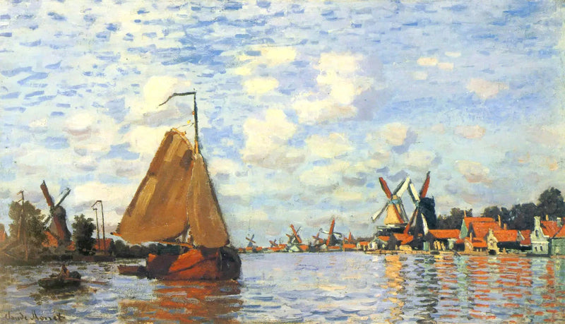 La Zaan em Zaandam W172 - Claude Monet