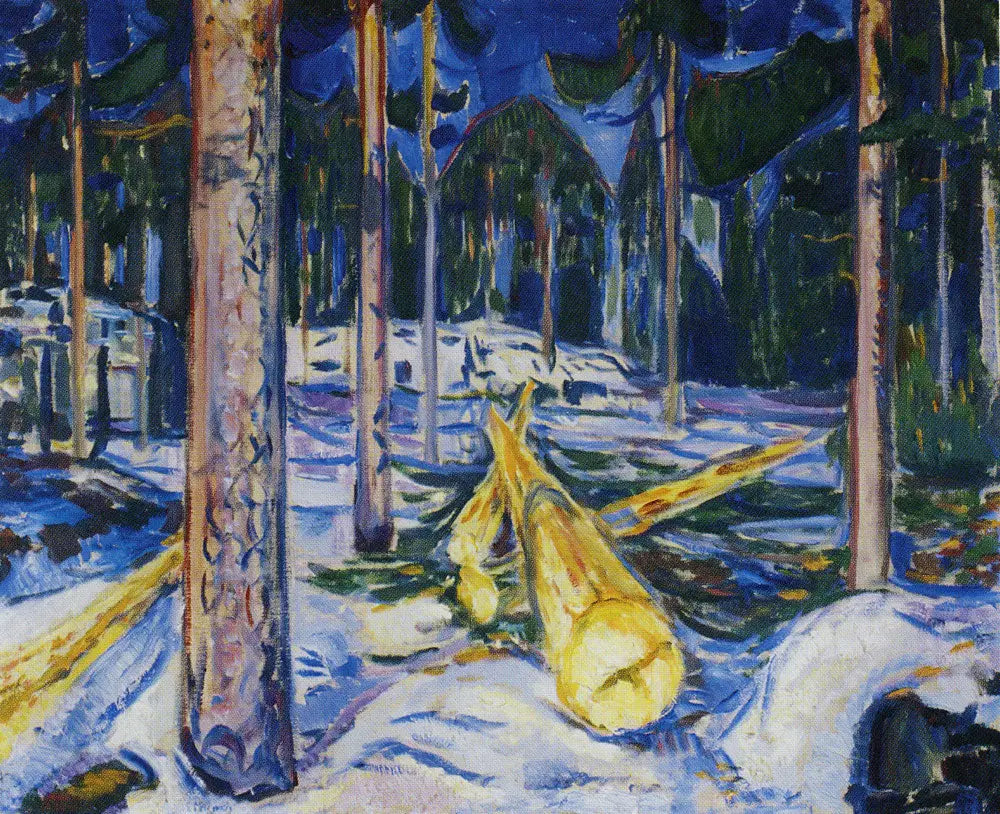 Reproduction du tableau « Zone d'abattage - Edvard Munch » par Alpha Reproduction en peinture à l’huile